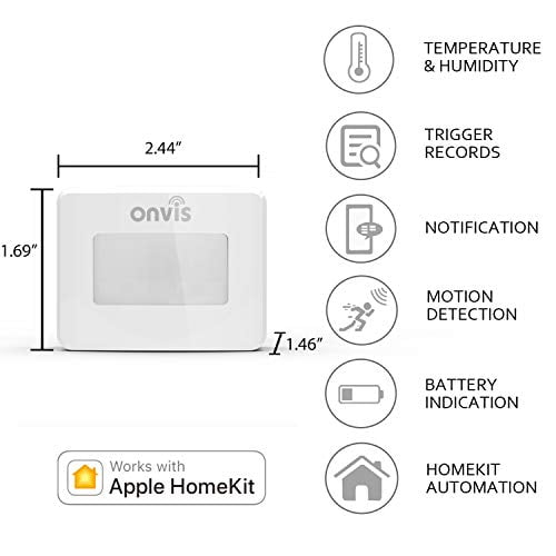 Onvis HomeKit Smart Motion Sensor with Hygrometer and Thermometer