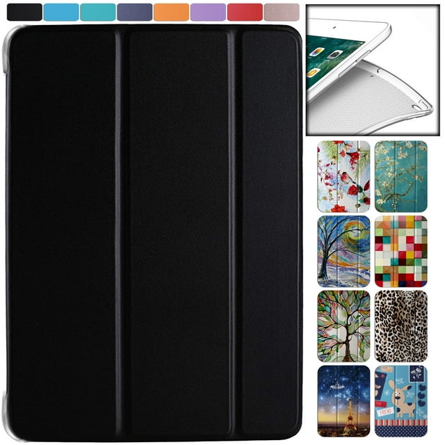 iPad Pro 9.7 Pouces 2016 Étui de Protection A1673 MLMP2LL/A MM172LL/A MLMN2LL/A MLMQ2LL/A A1674 A1675 MLMW2LL/A MLMX2LL/A MM192LL/A MLMV2LL/A MLN02LL/A MLMY2LL/A MLN12LL/A MLPW2LL/A MLPY2LL/A - Noir