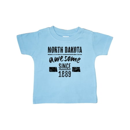 

Inktastic North Dakota Awesome Since 1889 Gift Baby Boy or Baby Girl T-Shirt