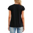 thumbnail image 6 of Cueply Womens Casual Tops Summer Short Sleeve V Neck T Shirts Loose Tunic Tops, 6 of 6