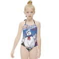 thumbnail image 3 of Ghostbusters StayPuft Children's One-piece Swimwear Halterneck Swimsuit Summer Beach Girl's Bathing Suits Breathable Beachwear, 3 of 7
