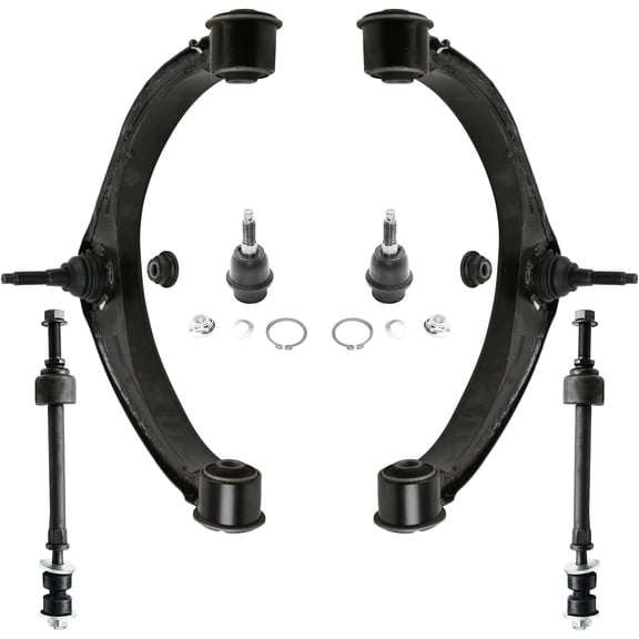 Detroit Axle - 4WD Front Upper Control Arms w/ Ball Joints Sway Bars for 2011-2018 Ram 1500 2019-2024 Ram 1500 Classic