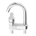 thumbnail image 2 of Bathroom Basin Faucet 304 Stainless Steel Sink Mixer Tap Hot Cold Water 2 Holes Deck Mounted Single Handle Faucet, 2 of 9