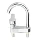 thumbnail image 2 of Bathroom Basin Faucet 304 Stainless Steel Sink Mixer Tap Hot Cold Water 2 Holes Deck Mounted Single Handle Faucet, 2 of 9