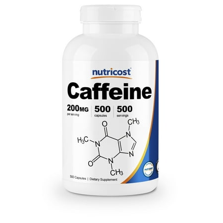 Nutricost Caffeine 500 Capsules, 200mg Per Capsule