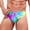 Hot Pink, variant on Swimsuit Men Men's Classic Swim Mini Briefs, Solid Color(Yellow,XL)