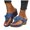Blue, variant on Wedge Sandals for Women 2026 Comfortable Flower Platform Flip Flops Dressy Casual Summer Beach Walking Slides Black 6.5