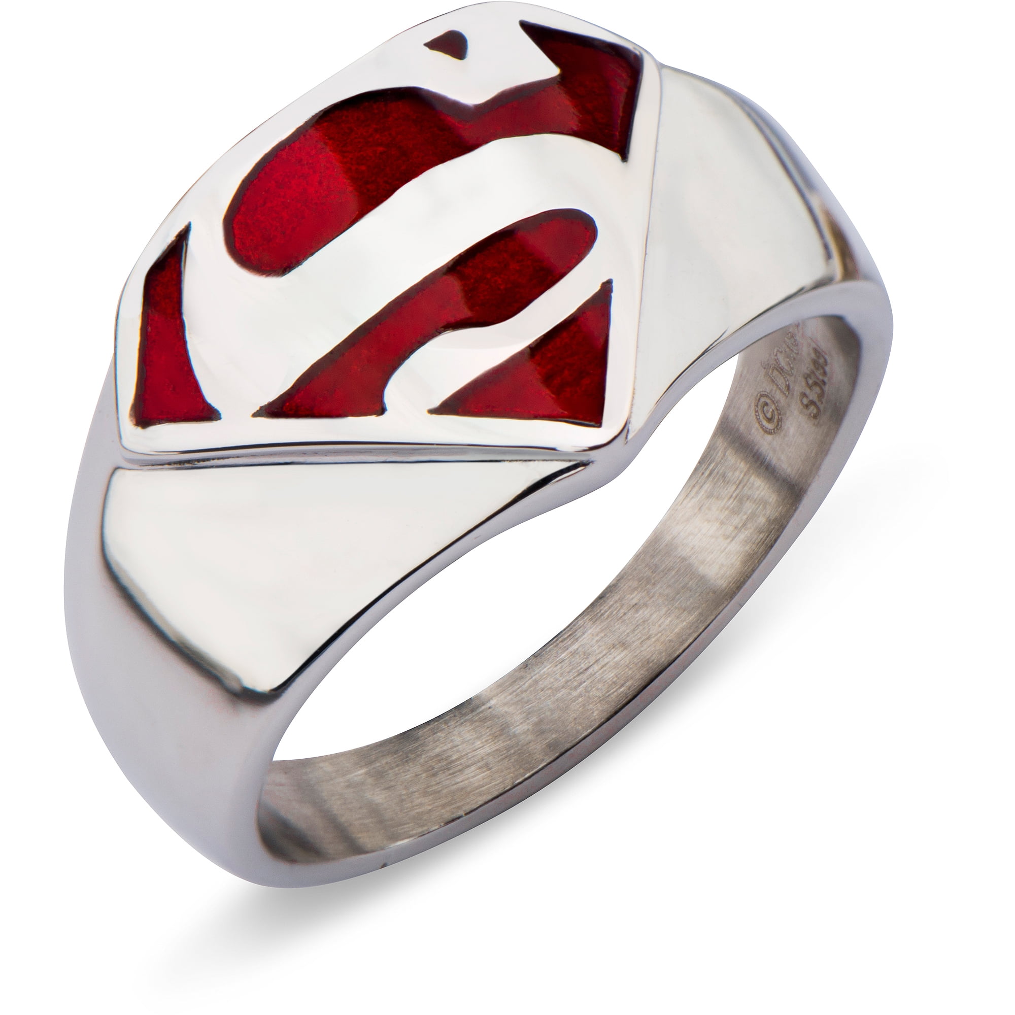 Superman Superman Red Translucent Symbol Ring Ring Size 9