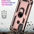 thumbnail image 7 of Compatible with Motorola Moto G Stylus 4G 2021 Case Built-in 360 Ring Holder Kickstand, Extreme Protection Military Armor Magnetic Car Dual Layer Protective Heavy Duty Phone Cover,Rosegold, 7 of 7