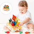 thumbnail image 2 of Baby Tissue Box Toy Sensory Toy For Babies Interactive Plush Carrot Pulling Game With Crinkle Paper And Colorful Tissues, 2 of 8