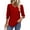A-Red, variant on UVN Summer Blouses for Women 3/4 Sleeve Shirts Ladies Casual Crew Neck Womens Tunic Tops