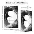 thumbnail image 3 of Haiem Yin And Yang Pattern Decorative Wall Plates, 1-Gang 5.0" x3.0", Unbreakable Thermoplastic Faceplate Cover for Decorator Receptacle Outlet & Switch-Style S, 3 of 6