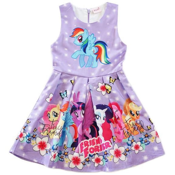 Wenchoice Lavender Friends Forever A-Line Cotton Dress Girl'S S(0-2Y)