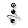 thumbnail image 2 of 316L SRG GR SSTL 14G 3/8 in.5mm Acryl Galaxy Twist Barbell Stainless Steel, 2 of 2
