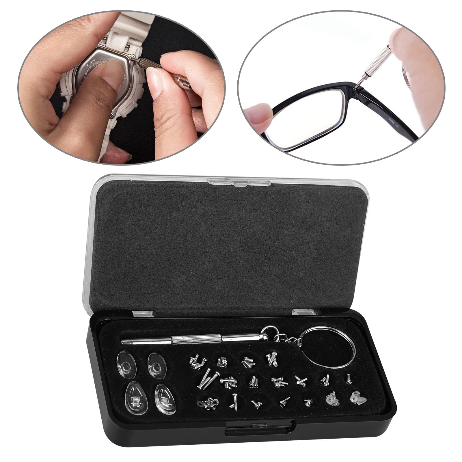 EEEkit Soft Silicone Air Chamber Eyeglass Nose Pads, Eyeglass Repair