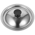 thumbnail image 2 of Tineasur Lid For Frying Pan Multipurpose Lid Silver Plastic 1Pcs 7.1In, 2 of 4