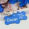 thumbnail image 3 of Pet Artist Personalized Pet Name ID Tags for Dog, Custom Double Sided Engraved Bone Shape, 3 of 10
