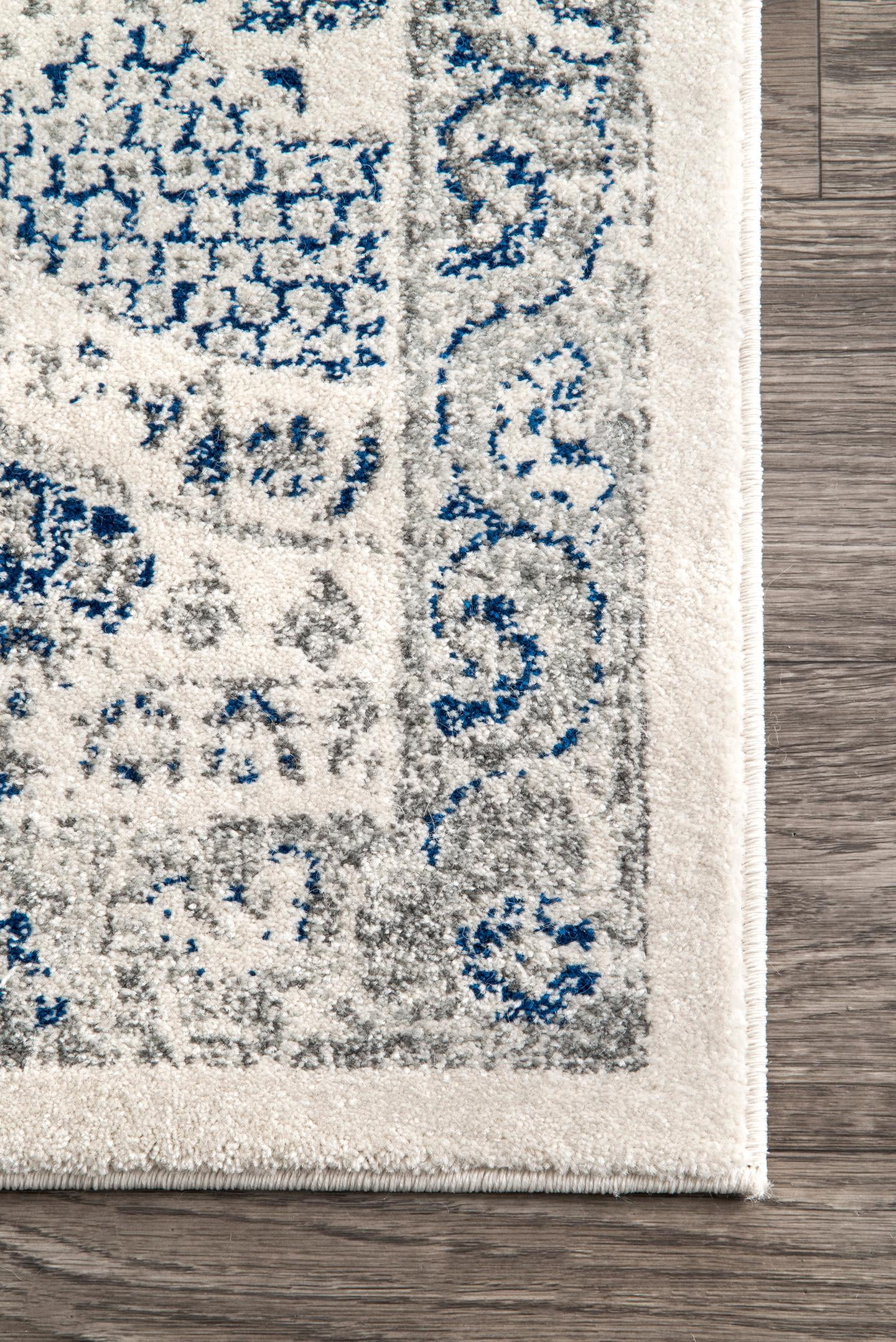nuLOOM Minta Vintage Area Rug, 8' x 10', Blue