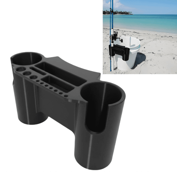 Fishing Rod Holder for 5 Gallon Bucket, for Angler Gear Organizer with Tool Slots for Bucket Storage
