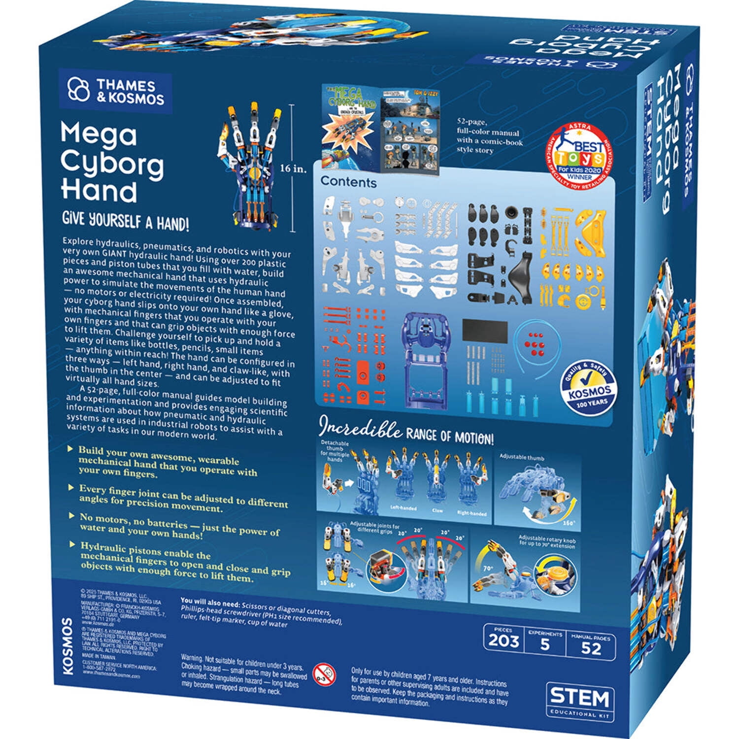 Thames and Kosmos, Mega Cyborg Hand STEM Kit, 16