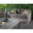 thumbnail image 2 of Padma's Plantation Nautilus Wicker Patio Loveseat in Kubu Gray, 2 of 7