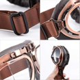 thumbnail image 5 of Vintage Aviator Style Motorcycle Goggles - Copper Clear Lens, 5 of 5