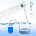 thumbnail image 2 of Compact Handheld Rechargeable Outdoor Shower, Gentle Shower Stream for Car Washing, Flower Watering, and Bathing Tools, 2 of 5