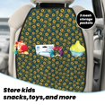 thumbnail image 5 of Gaeub Yellow Floral Print Anti-Kick Storage Mat for Car Seats 2 Pcs, Car Kick Mats with 3 Pocket Protector, Essential Car Seat Protector for Child Car Seat,Car Seat Protector, 5 of 8