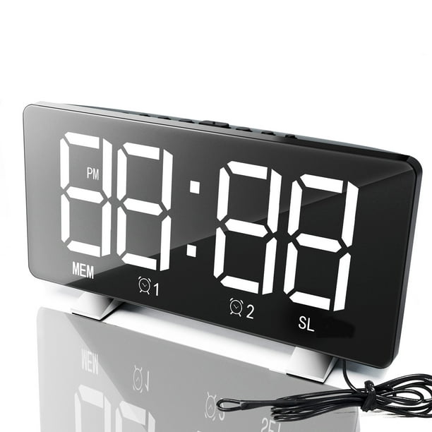Super Loud Alarm Clock With Bed Shaker , Dual Vibrating Alarm Clock