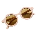 thumbnail image 2 of TISHITA Lunettes de Soleil Rétro pour Enfants Mignonnes Rondes Lunettes pour Tout-Petit Nourrisson Plage Rose Rose, 2 of 4