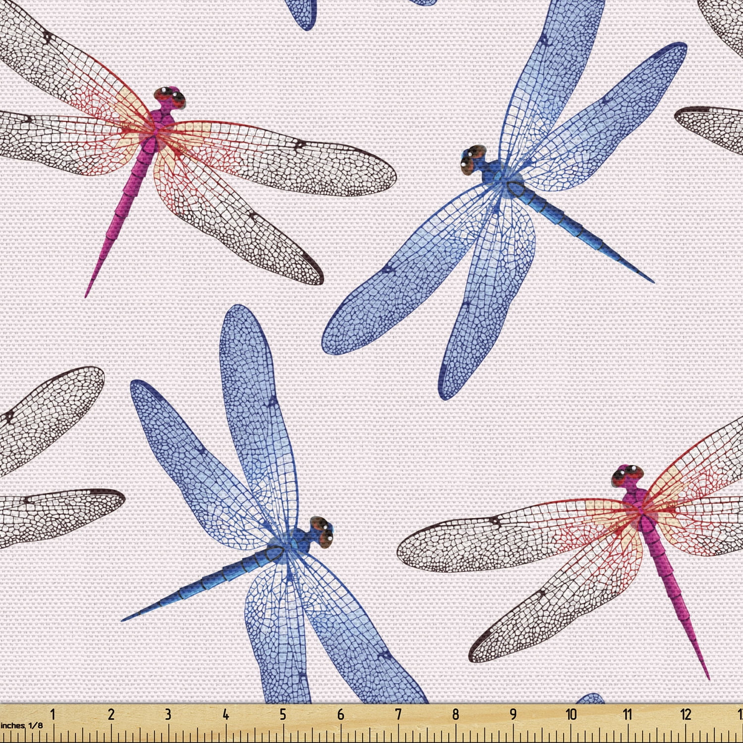Dragonfly Fabric by the Yard Upholstery Dragonfly Forms High Detailed