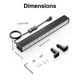 thumbnail image 5 of Barras de luz negra LED de 42 W de Onforu, paquete de 8 unidades, con enchufe e interruptor, 5 of 6