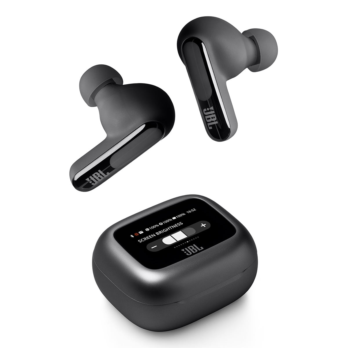 JBL Live Beam 3 True Wireless Noise Cancelling Earbud Bundle with gSport Case (Black)