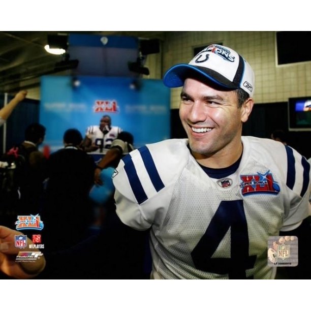 Adam Vinatieri Super Bowl XLI Celebration (#26) Photo ...