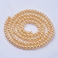 thumbnail image 4 of GKNET 20strands Glass Pearl Beads Strands Pearlized Satin Luster Dyed Round 6mm-LemonChiffon, 4 of 6