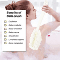 thumbnail image 5 of SUPTREE Loofah Back Scrubber Exfoliating Bath Sponge Long Handle Bath Brush for Body Shower White 1pc, 5 of 7