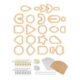 thumbnail image 2 of de 124 piezas para pendientes de érica, 30 partes traseras de pendientes, 24 formas, de fabricación de pendientes para Naranja Sunnimix Cortador de polímero, 2 of 8