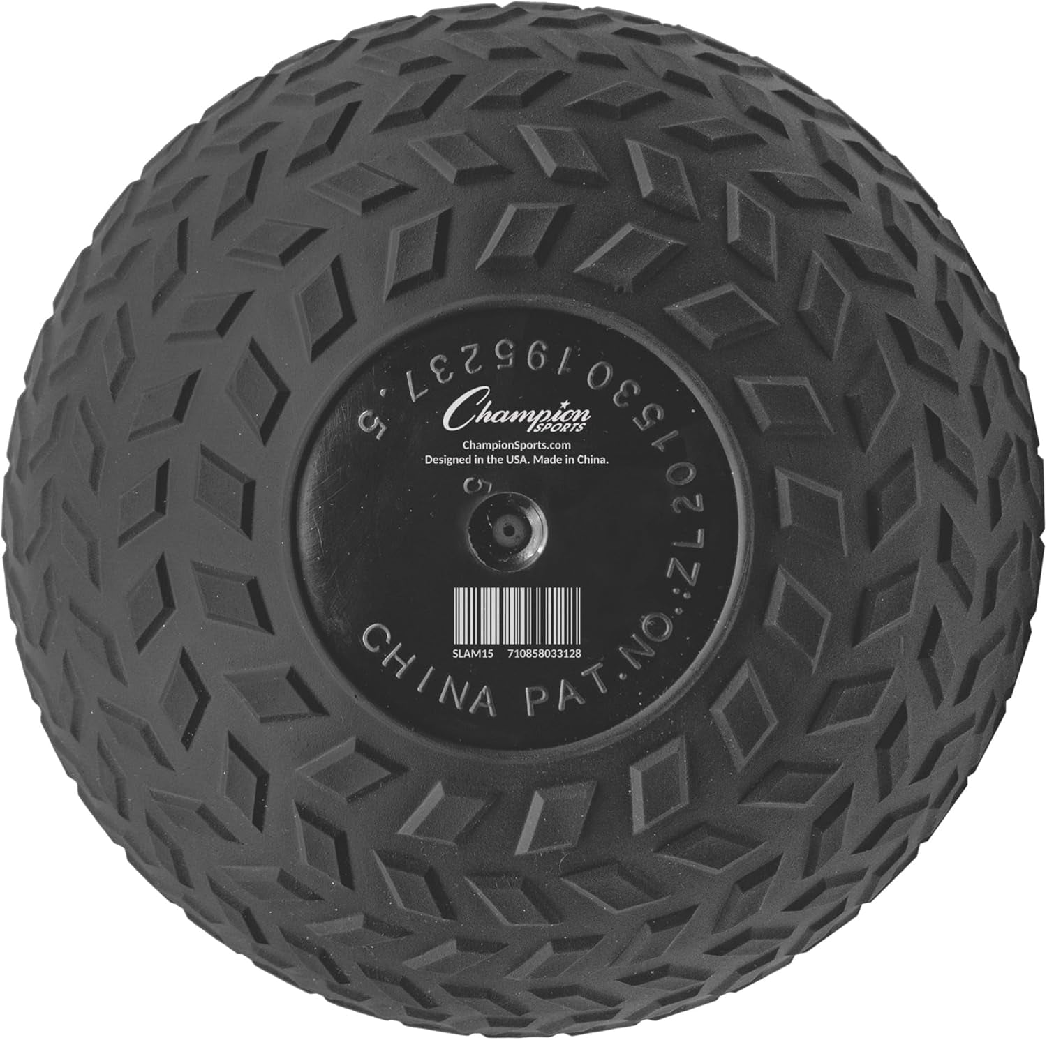 Champion Sports Rhino Fitness Slam Ball, 15 Pounds, Black