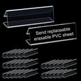 thumbnail image 2 of 30-Pack Label Holders Wire Shelves Transparent Ticket Price Tag Holders Easy Wipe Clean Sustainable Display Solution, 2 of 7