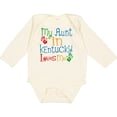 thumbnail image 3 of Inktastic My Aunt in Kentucky Loves Me Boys or Girls Long Sleeve Baby Bodysuit, 3 of 5