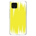 thumbnail image 1 of DistinctInk Clear Shockproof Hybrid Case for Google Pixel 4 (5.7" Screen) - TPU Bumper, Acrylic Back, Tempered Glass Screen Protector - Yellow White Spikes, 1 of 1