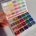 thumbnail image 5 of 20Colors Watercolor Painting Pigments Set Pearlescent ShineUK- Glitter, 5 of 8
