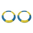 thumbnail image 1 of Greeniant Cojín de repuesto para trampolín, acolchado de seguridad, cubierta de resorte, amarillo, azul, 1,2 m Amarillo azul 1.2 m 2piezas, 1 of 1