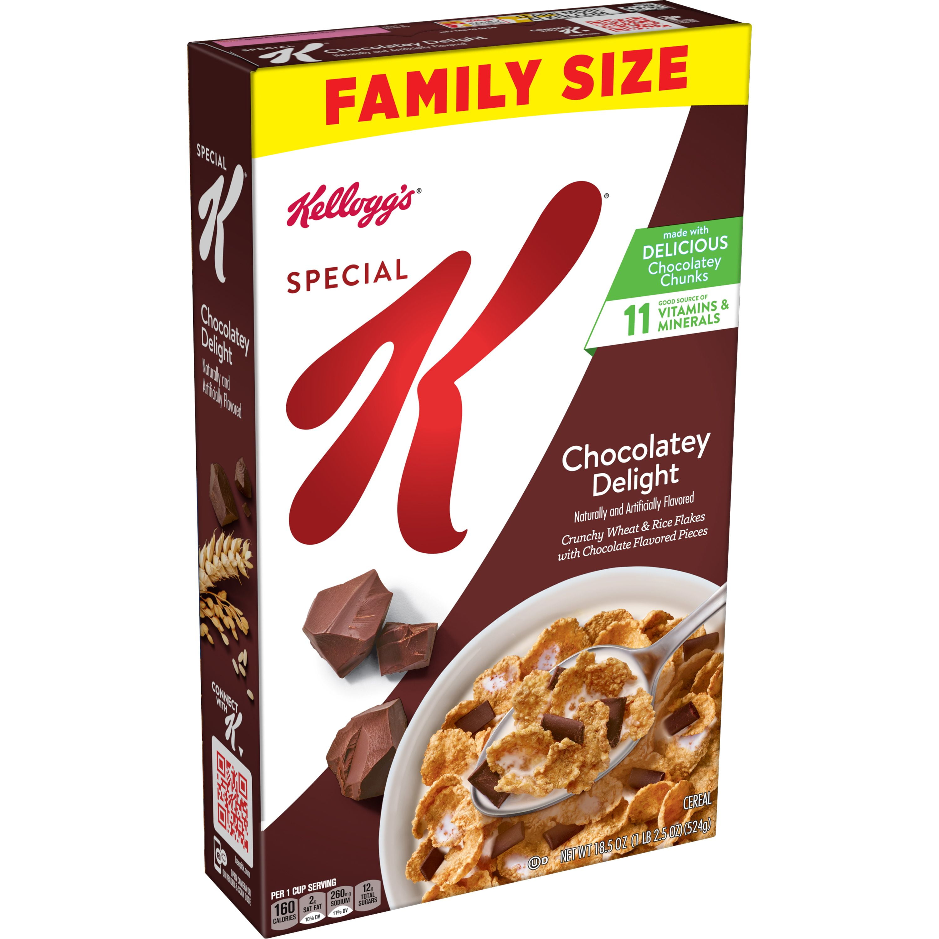 Kellogg's Special K Protein Breakfast Cereal, 10 Vitamins and Minerals, Brown Sugar Crunch, 11oz Box