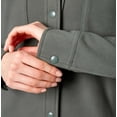 thumbnail image 3 of Mondetta Women's Soft Plush Cozy Moisture Wicking Snap Button Up Shirt-Green / S, 3 of 5