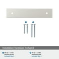 thumbnail image 4 of Amerock Ladera 3-3/4 inch (96mm) Center-to-Center Rectangle Satin Nickel Cabinet Pull Backplate, 4 of 5