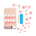 thumbnail image 3 of Kiss Salon Acrylic French Nails Long Square Pink & White - Team Player KSA09 | Press-On Nail Kit, 3 of 5