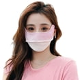 thumbnail image 3 of Mascarilla de protección solar de seda helada con esquinas para los ojos, transpirable, con rubor, estéreo, para verano, para mujer, con protección contra el polvo y los rayos UV, 3 of 4