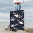 thumbnail image 7 of Watercolor Shark Vintage Travel Luggage Cover Suitcase Protector Anti-Scratch Fit 22-24 Inch, 7 of 7