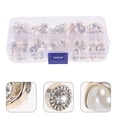 thumbnail image 3 of MLINS 100pcs Assorted Color Plastic Buttons for Decor Lightweight Portable Craft Accessories, 3 of 8